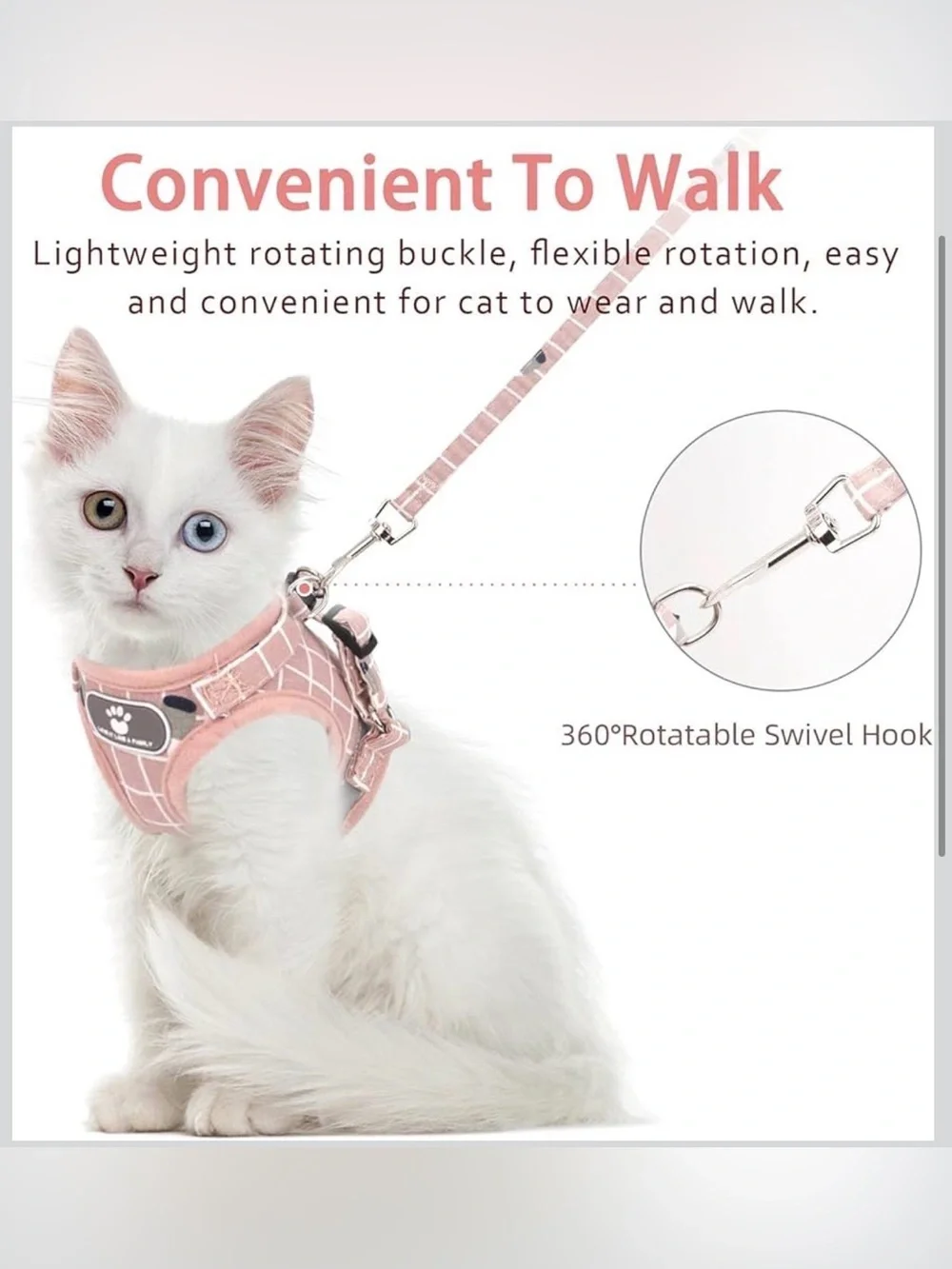 New Cat & Dog Vest Harness with leash Size XS